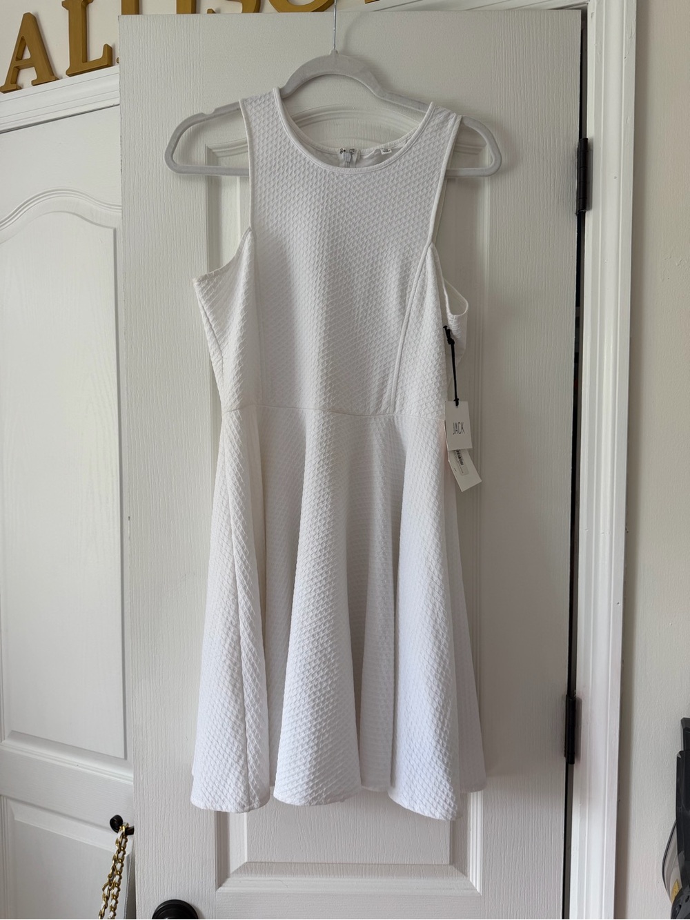 NWT Jack White Textured Fit & Flare Dress Size Medium